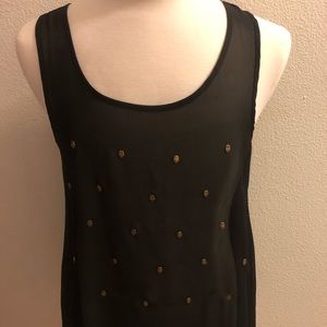 ISSI: Black & Gold Skull Tank